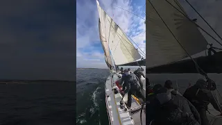 Changing Jibs Through a Tack (Spinnaker Cup 2026) #yachtracing #ourladydefiant #jboats