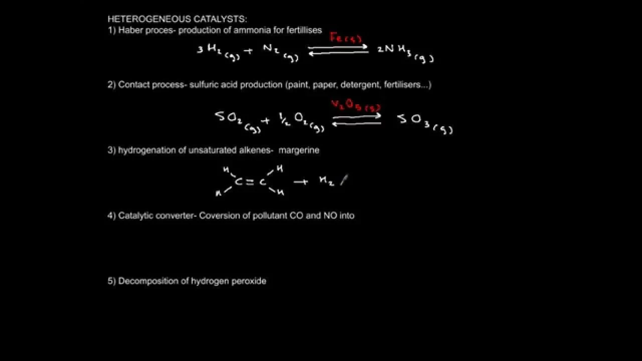 Catalytic properties of transition metals