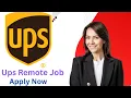 UPS Hiring Remote Workers Apply Now for Work From Home Jobs