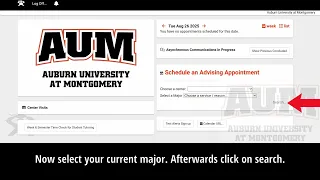 How to make an advising appointment on Advisortrac