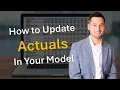 Mapping Actuals to a Rolling Forecast