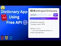 Build a Dynamic Dictionary App Using HTML CSS and JavaScript JavaScript API Tutorial