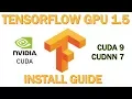 TensorFlow-GPU 1 5 Install Guide - How to upgrade Install for Windows