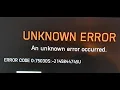 Battlefield 6 Unknown Error Code Error Code 0 85011S