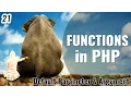 Learn PHP Functions in Hindi Learn PHP in