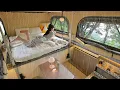 Download Lagu 🚛LUXURY TRANSFORMATIVE HOUSE TRUCK CAMPING IN THE RAIN