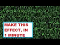 How to make the Matrix Effect using NOTEPAD Easiest Way