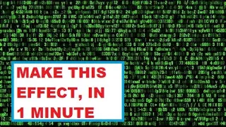 How to make the Matrix Effect using NOTEPAD Easiest Way