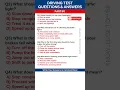 Driving Test Questions and Answers