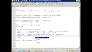 Oracle SQL Basics
