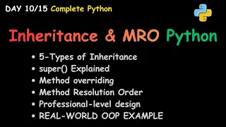 Day 10 Python Inheritance MRO Deep Dive OOP-3