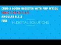 IONIC 5 CRUD AND LOGIN REGISTER WITH PHP MYSQL FULL