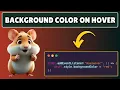 How to Change DIV Background Color on Hover in Javascript