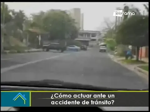 ¿Cómo actuar ante un accidente de tránsito?