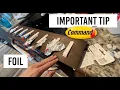 Tin Foil Hack - Command Strip Trick How to Hang Command Strips without them failing