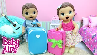 LAURINHA E FELIPINHO ARRUMANDO A MALINHA DA CRECHE