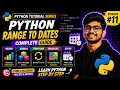 Python Range Arrays Iterators Modules Dates Python Course Episode Complete Guide