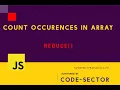 Count occurrences in an array using reduce method