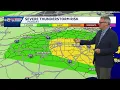 Severe Storm Risk on Monday in North Carolina Damaging Winds Possible