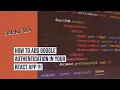 How to add Google Authentication in your react app using firebase