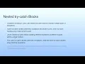 Nested try-catch Blocks Lecture 25 Exception Handling-III