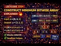 LeetCode 3314 Construct Minimum Bitwise Array Explained
