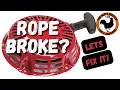 How to Replace Recoil Starter Rope - Honda GX Predator 212 Engines