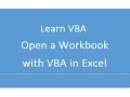 Open a Workbook with VBA in Excel