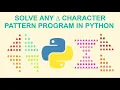 Solve any character pattern in Python