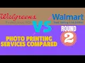 Photo Printing Services Compared Walgreens vs Walmart vs - Round 2 of 2