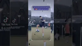 الأسطورة كريستيانو في التدريبات يعلم لاعب النصر بعض المهارات التدريب الأخير قبل مواجهة نادي الهلال 