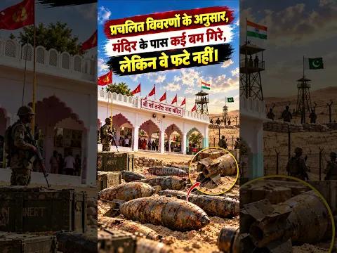 राजस्थान की भूमि पर एक मंदिर में बम गिरे पर एक भी बम फटा नहीं, देखें रोचक फैक्ट