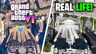 GTA 6 Trailer vs Real Life Locations!