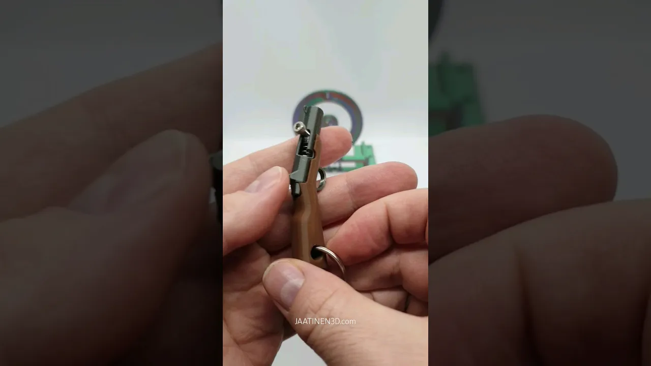 Bolt Action Rifle Keychain