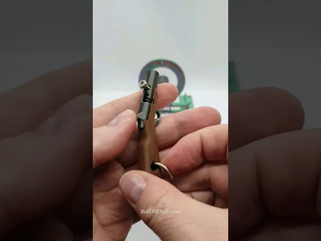 Bolt Action Rifle Keychain video thumbnail