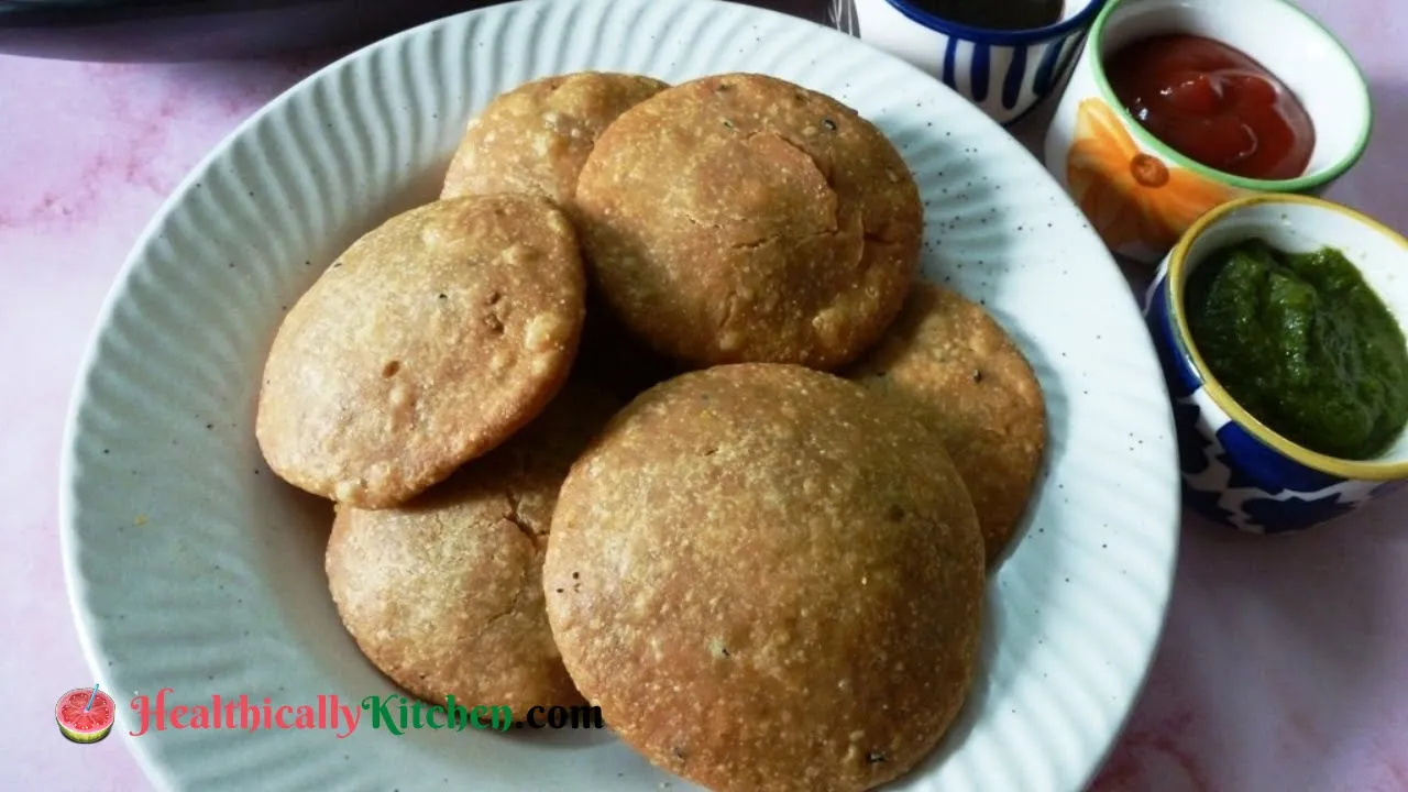          Sattu ki kachori with atta   Healthy Breakfast