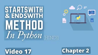 Startswith And Endswith Method in Python Python Training in Hindi Python Tutorial