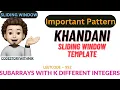 Subarrays with K Different Integers Approach-1 With Reasons Leetcode 992 codestorywithMIK