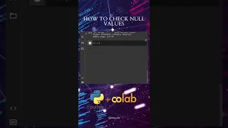 How check null values in python