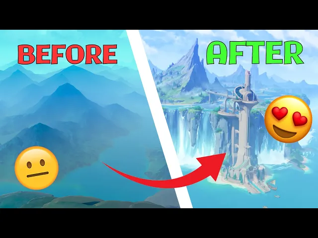 Fontaine COMPARISON Before &amp; After From EVERY ANGLES #genshinimpact #fontaine