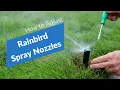 Rain Bird Spray Nozzle Adjustments HE-VAN VAN and MPR