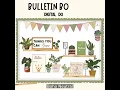 Plant Theme Classroom Decor Boho Bulletin Board