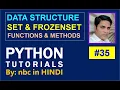Frozen set Iterator Set in Python Python Tutorials For Beginners