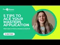 How to Apply for a Masters Degree 5 Tips That Actually Got Me In
