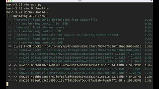 hello world Python Docker