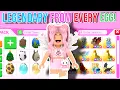 I Hatched EVERY LEGENDARY from EVERY EGG in 24 Hours Adopt Me