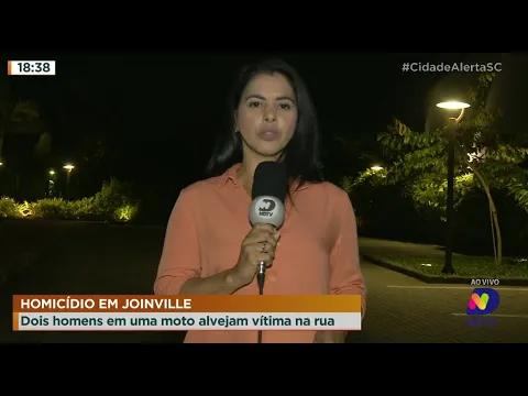 Homicídio em Joinville: dois homens em uma moto alvejam vítima na rua