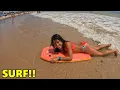 Download Lagu SURFANDO COM PRANCHA DE BODY BOARD NAS ONDAS DO MAR  SURFING WITH A BODY BOARD ON THE SEA WAVES