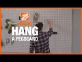 How to Hang a Pegboard The Home Depot