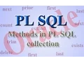 Collection methods in PLSQL Oracle